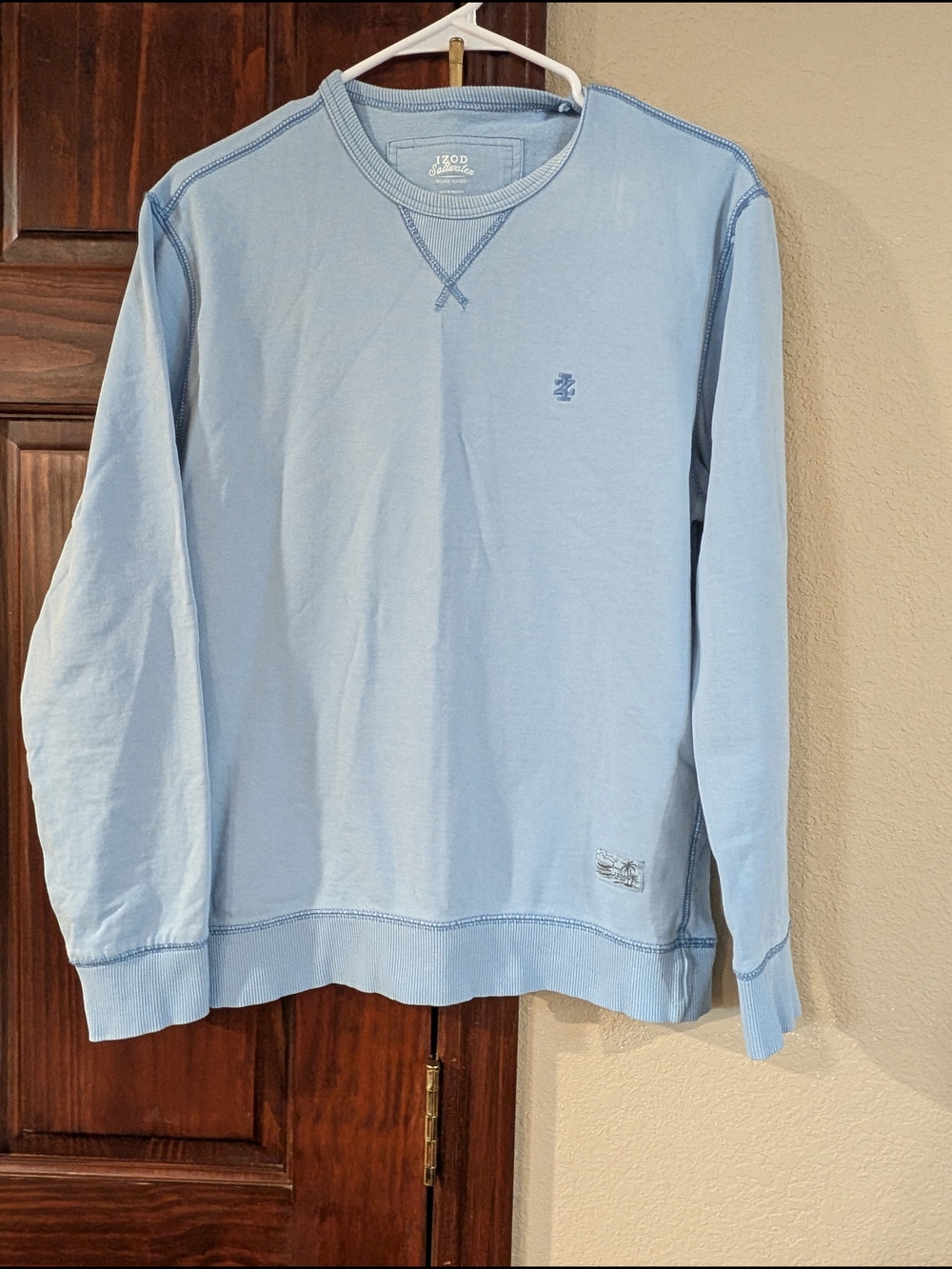 Izod Light Blue Crewneck Sweatshirt